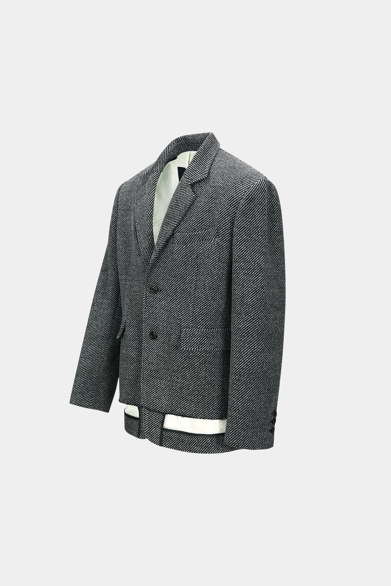 UNISEX INSIDE-OUT WOOL JACKET