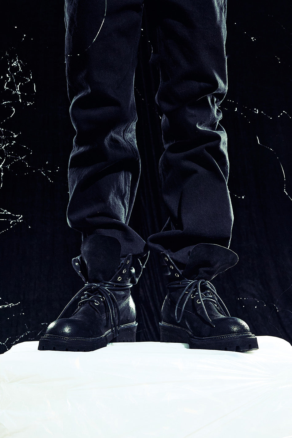 6.5cm 1990 Commando Sole Suede Boots Black