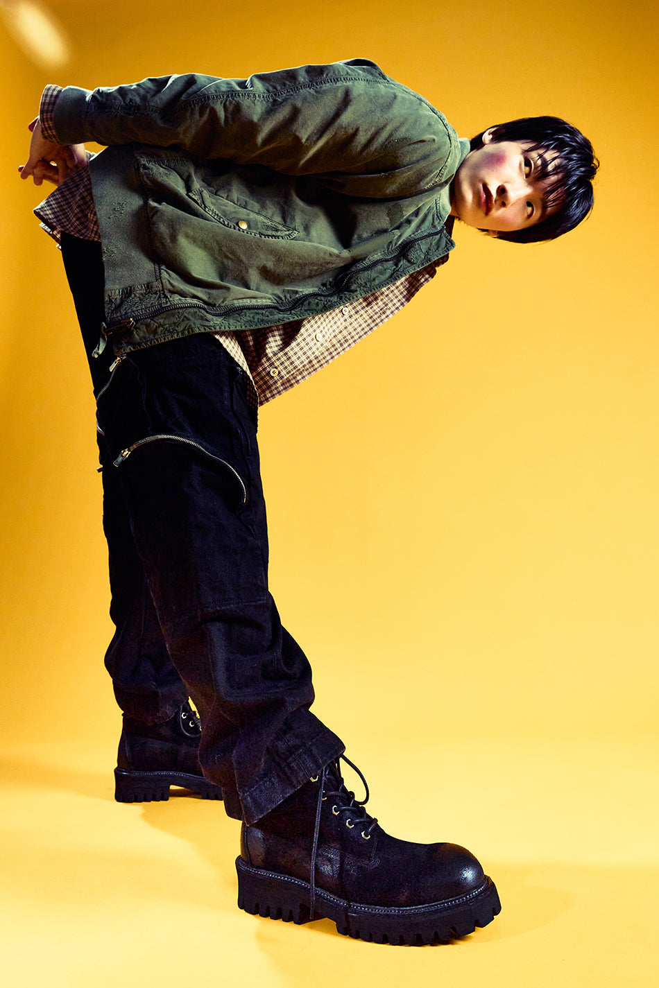 6.5cm 1990 Commando Sole Suede Boots Black