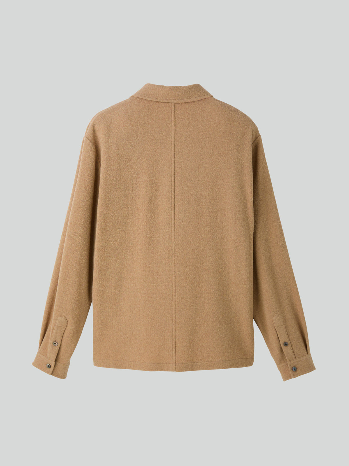 WOOL TWEED SOFT SHIRT (BEIGE)