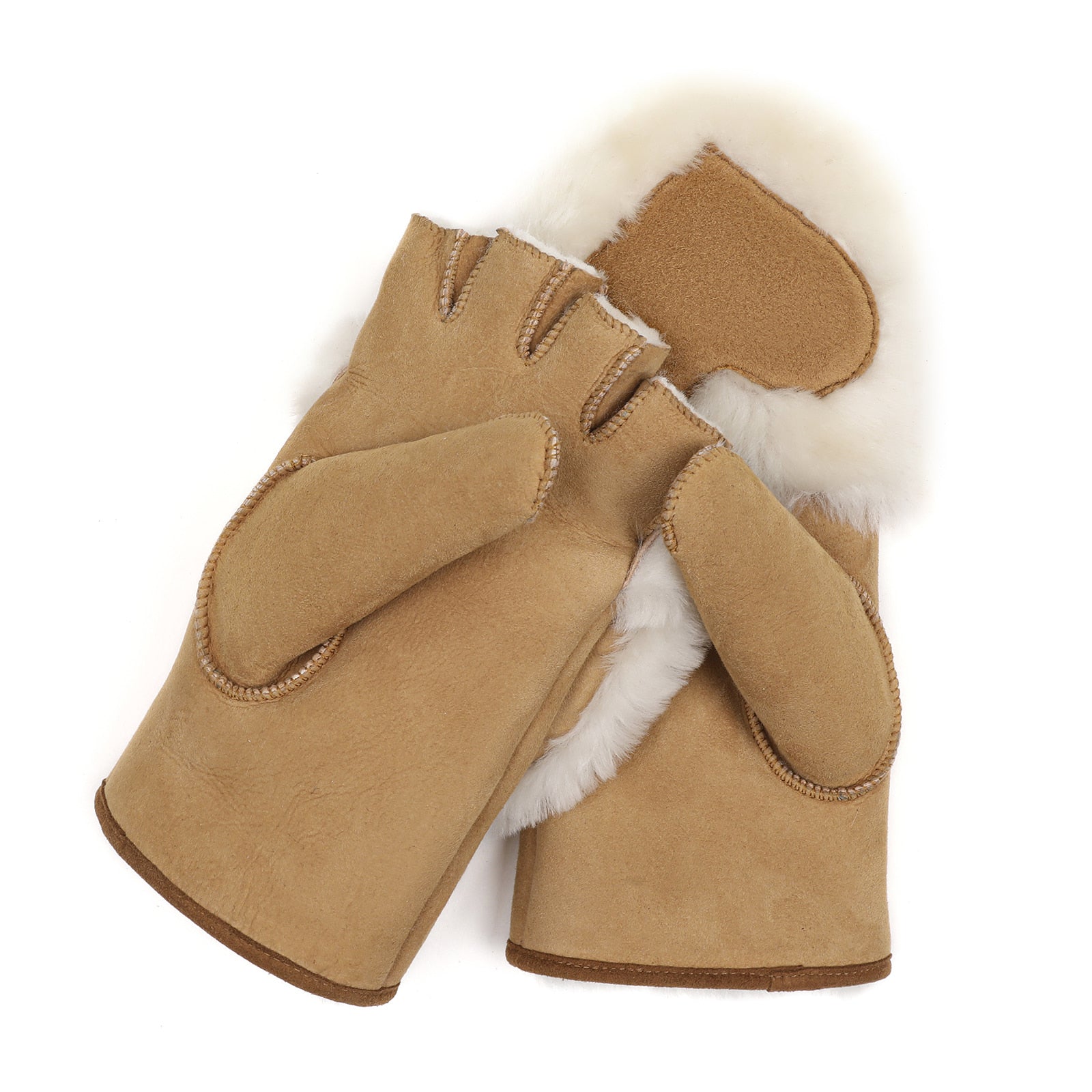 [WINTER] HEART SHEARING GLOVE [CAMEL]