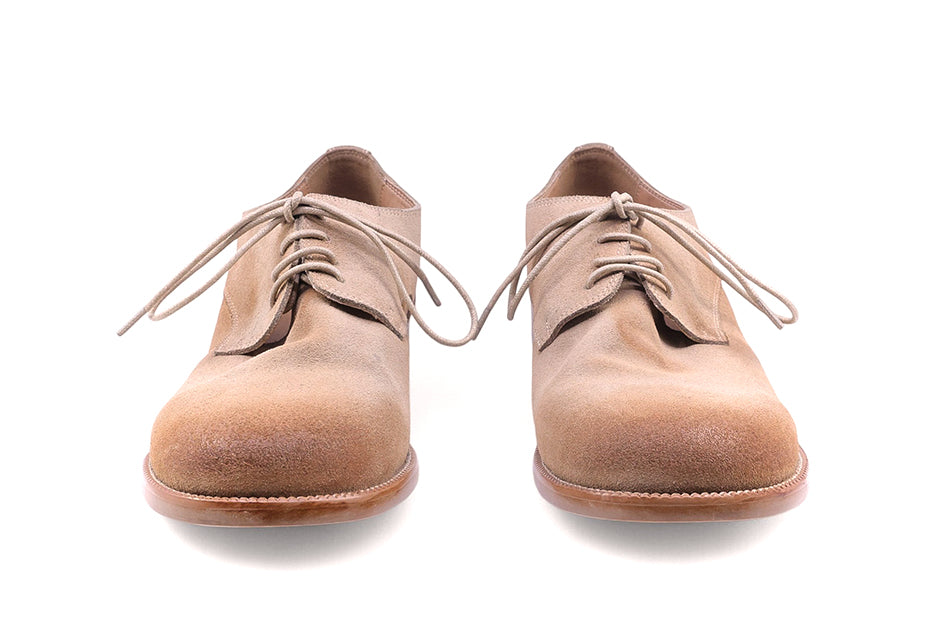 Holly Suede Comfort Derby Shoes Sand