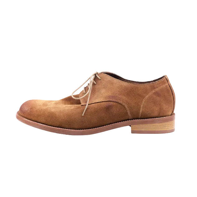 Holly Suede Comfort Derby Shoes Beige