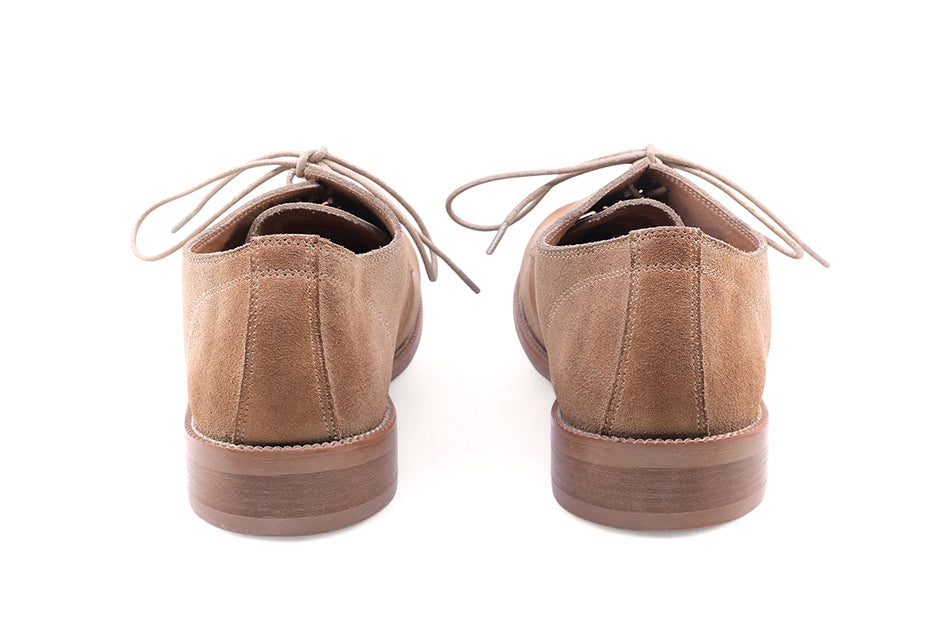 Holly Suede Comfort Derby Shoes Sand