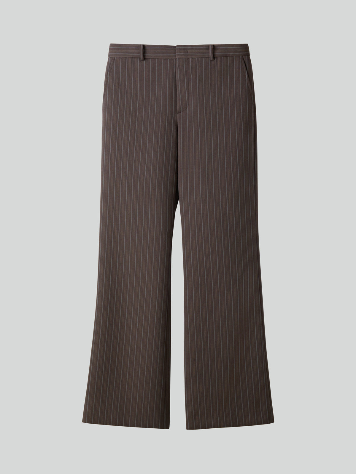 VINTAGE STRIPE FLARE PANTS (SEPIA GREY)