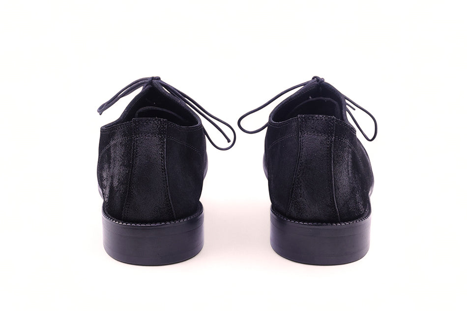 Holly Suede Comfort Derby Shoes Black