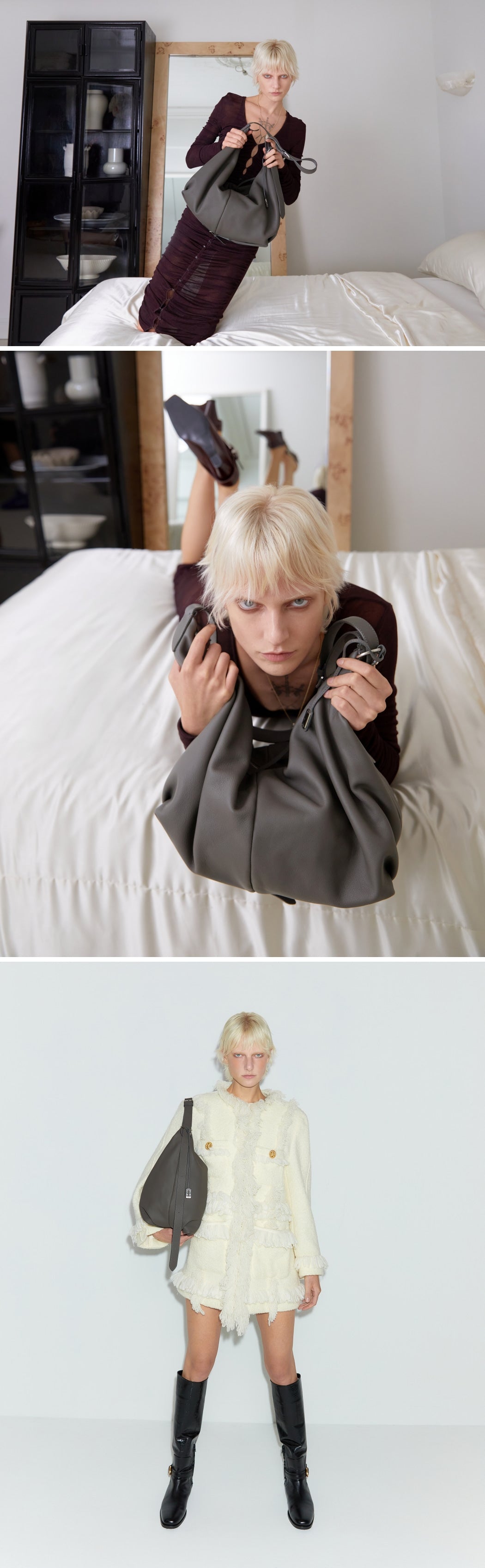 Halfmoon Groovy Hobo L Shadow Grey