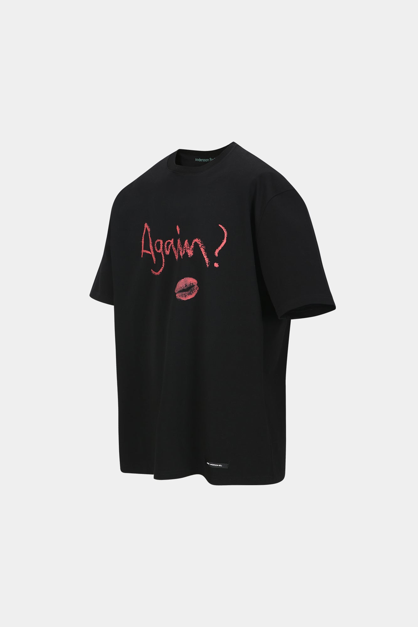 (ESSENTIAL) UNISEX AGAIN LIP T-SHIRT atb1406u (BLACK)