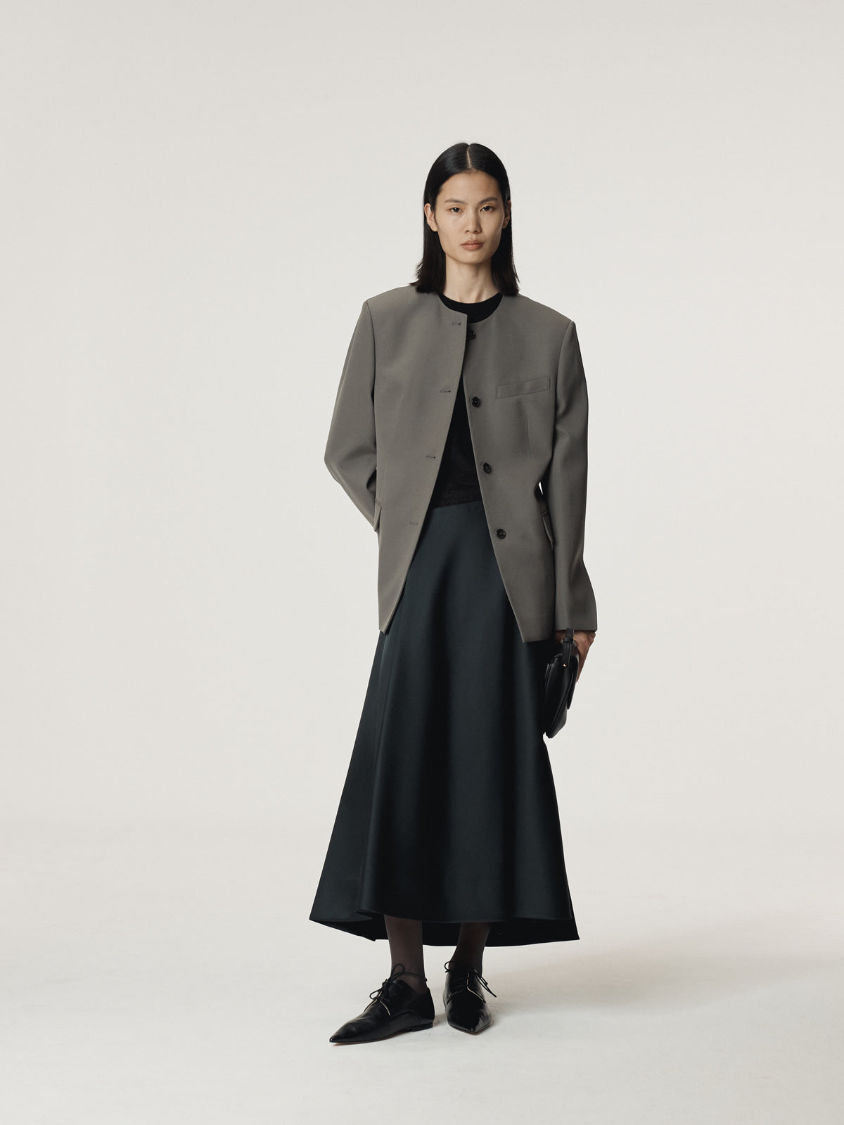 CIRCLE FLARE SKIRT (BLACK)