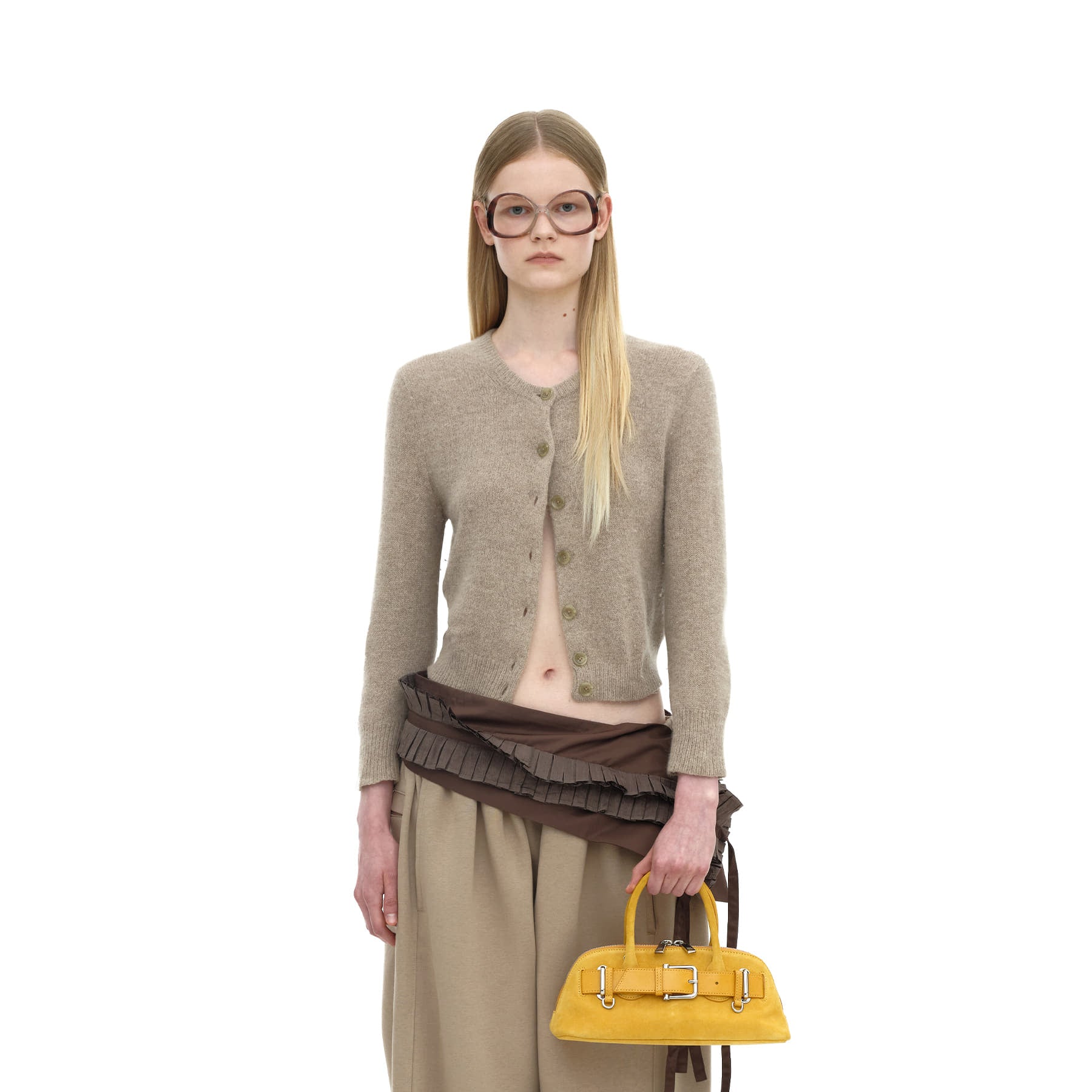 ZIP BROCLE MINI [SUEDE MUSTARD COMBI]