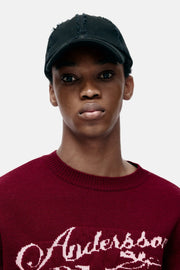 UNISEX LAYERED CAP aaa498u (BLACK/GREY)