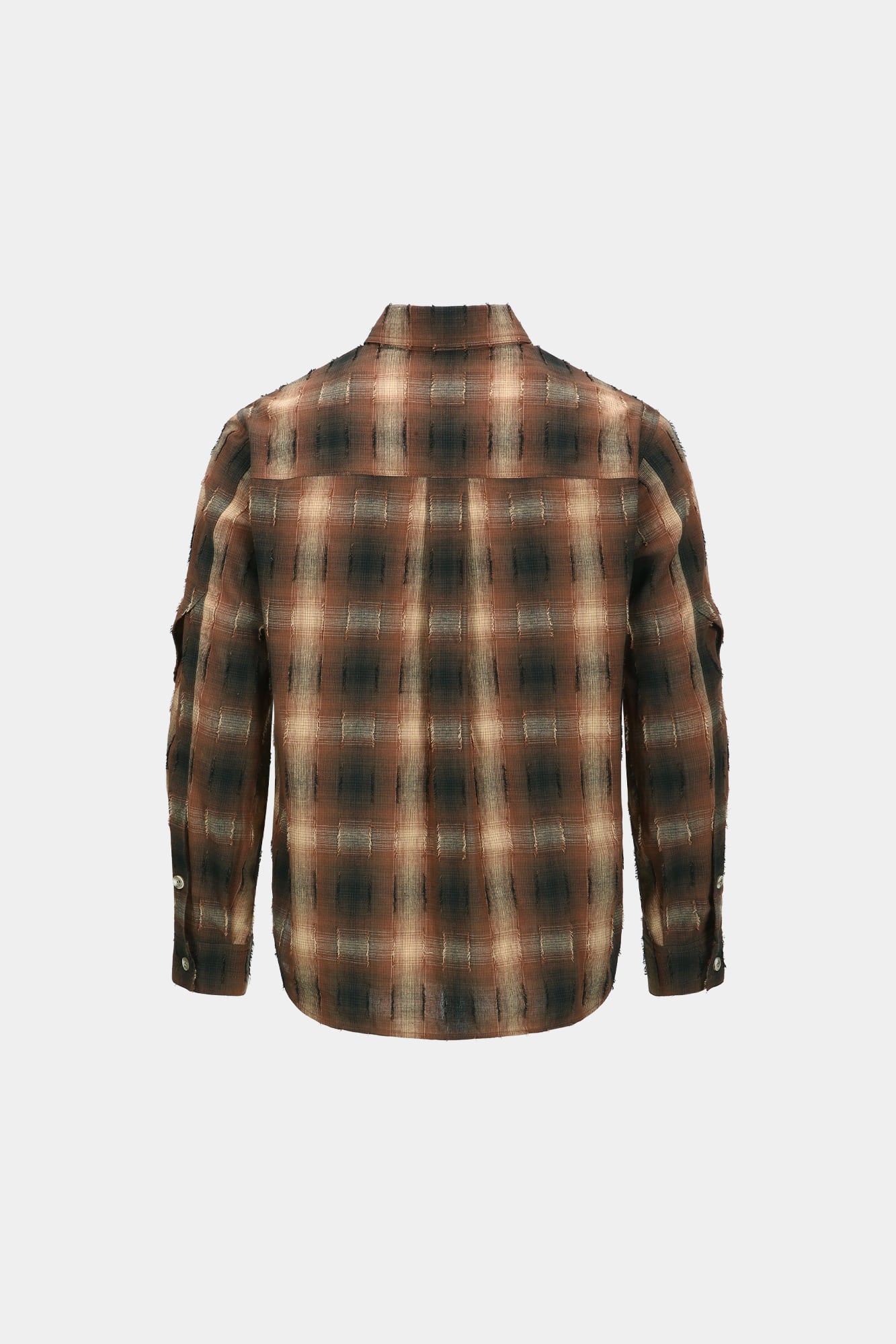 CHECK LAYERED SHIRTS atb1337m (BROWN)