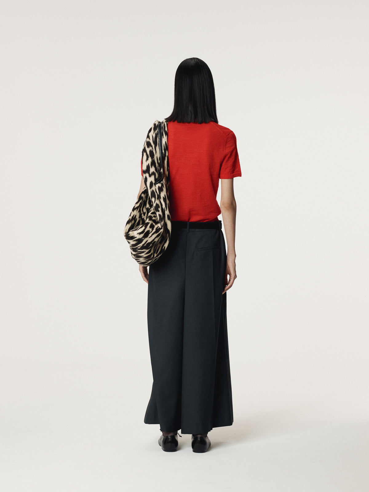 SINTRA SLIT SKIRT PANTS (CHARCOAL GREY)