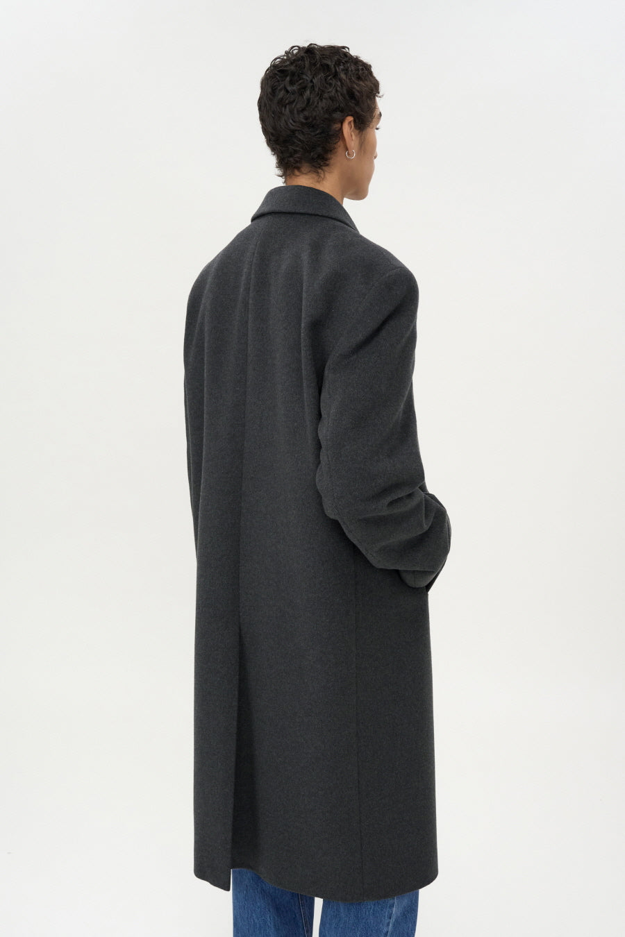 Mapel Cashmere Single Coat MELANGE GREY