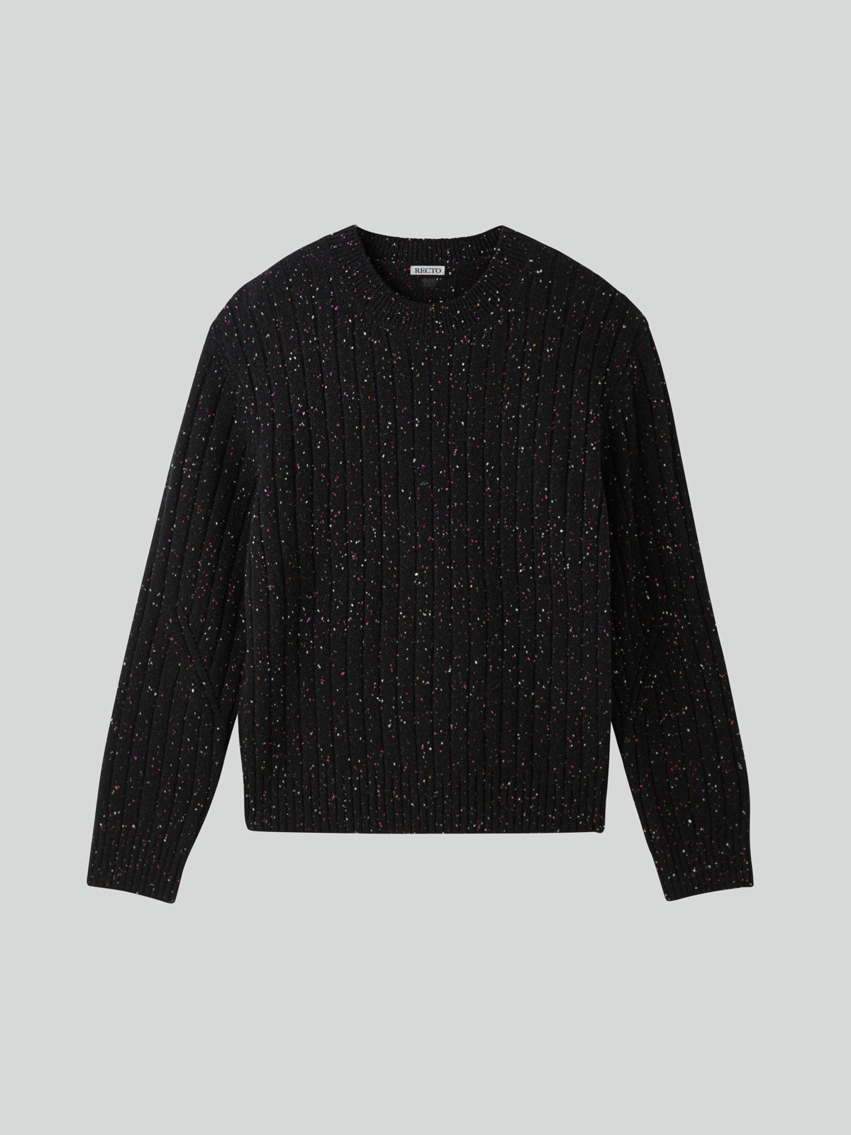 CANDY BOUCLE KNIT TOP (BLACK)