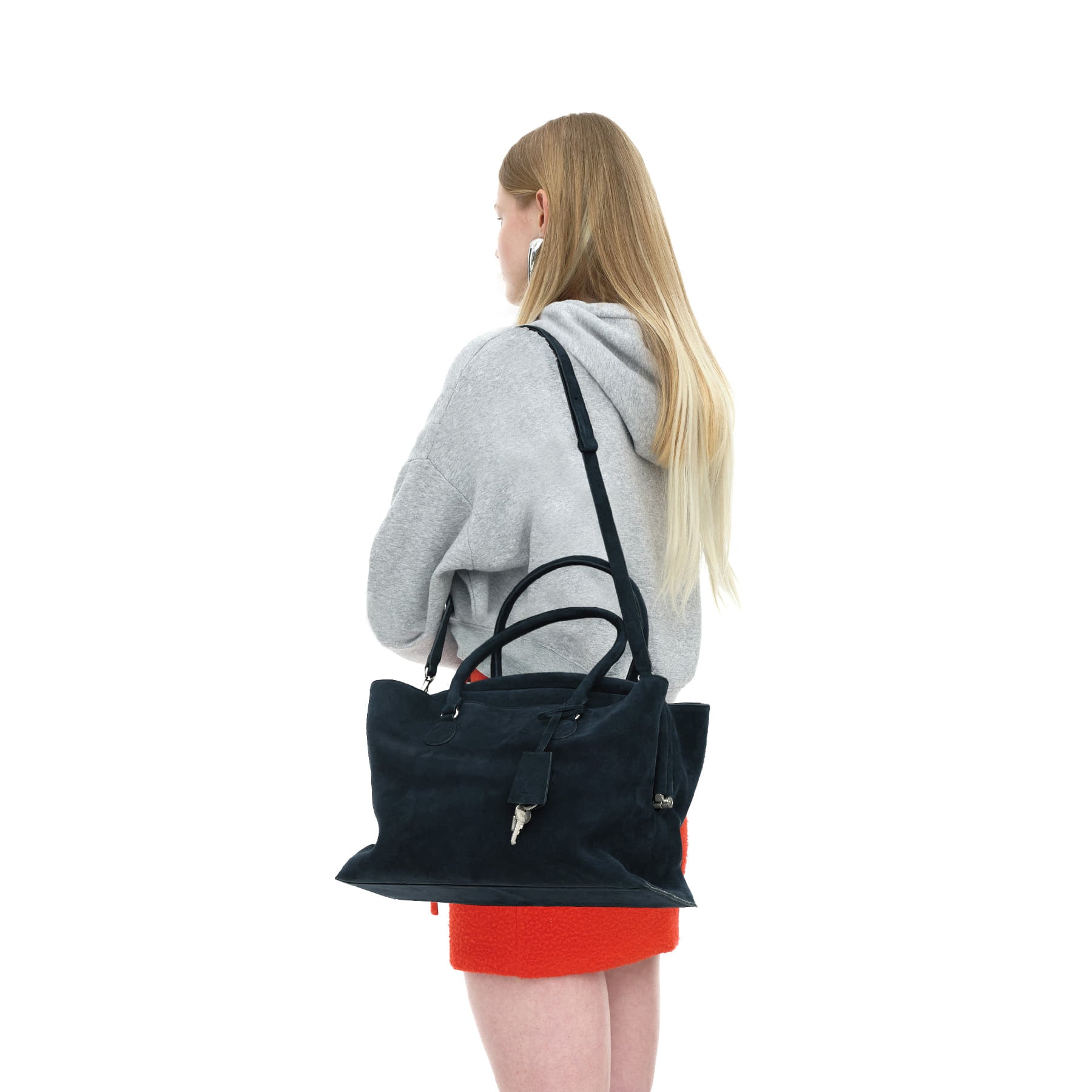 SHELL BROT LARGE [SUEDE NAVY]