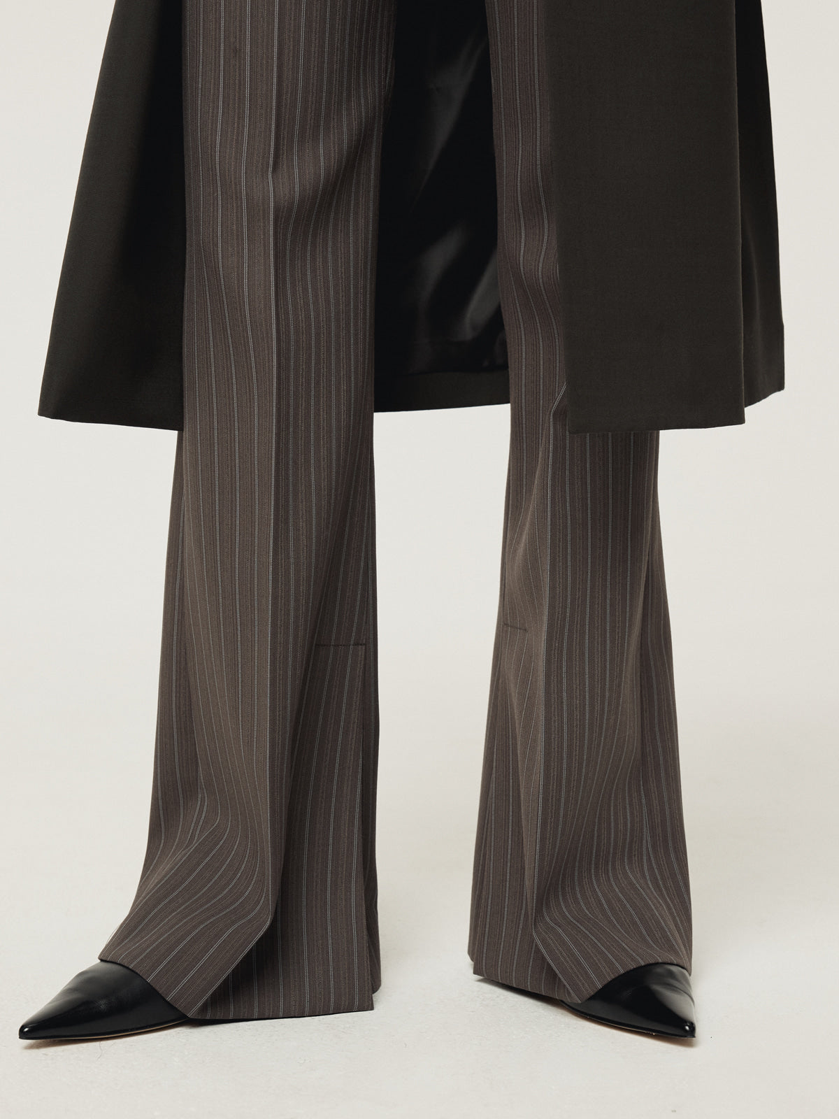 RC SIGNATURE STRIPE FLARE PANTS (SEPIA GREY)