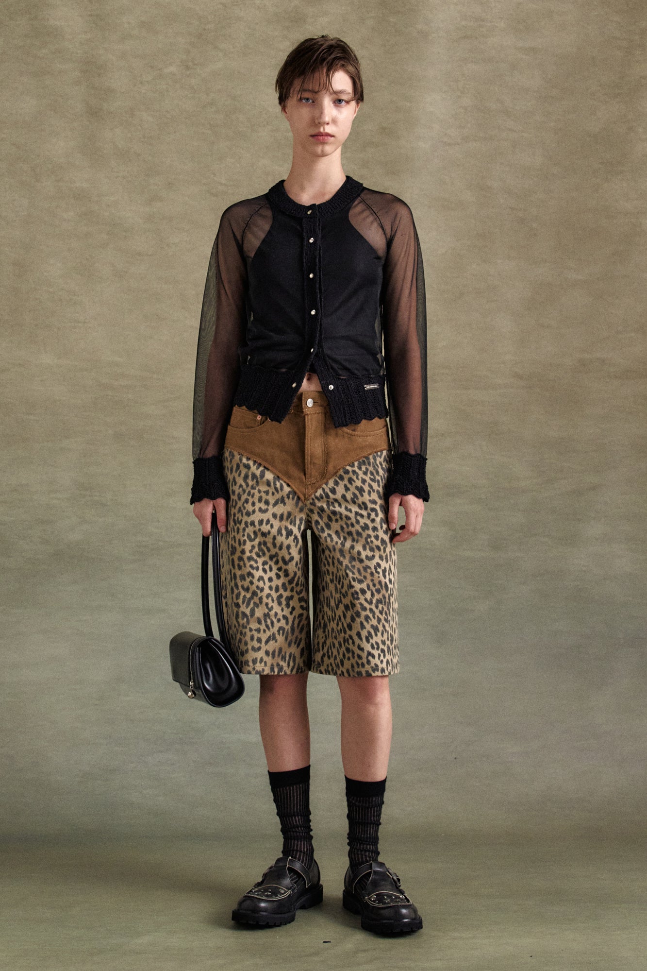 UNISEX WESTERN MARY JANE LOAFERS aaa464u (BLACK)