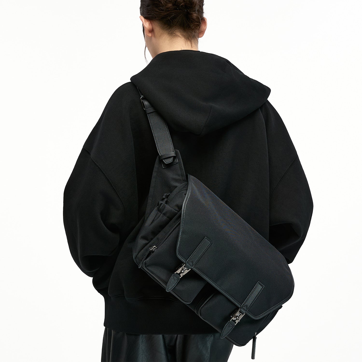Hey Double Pocket Cordura Shoulder M Black