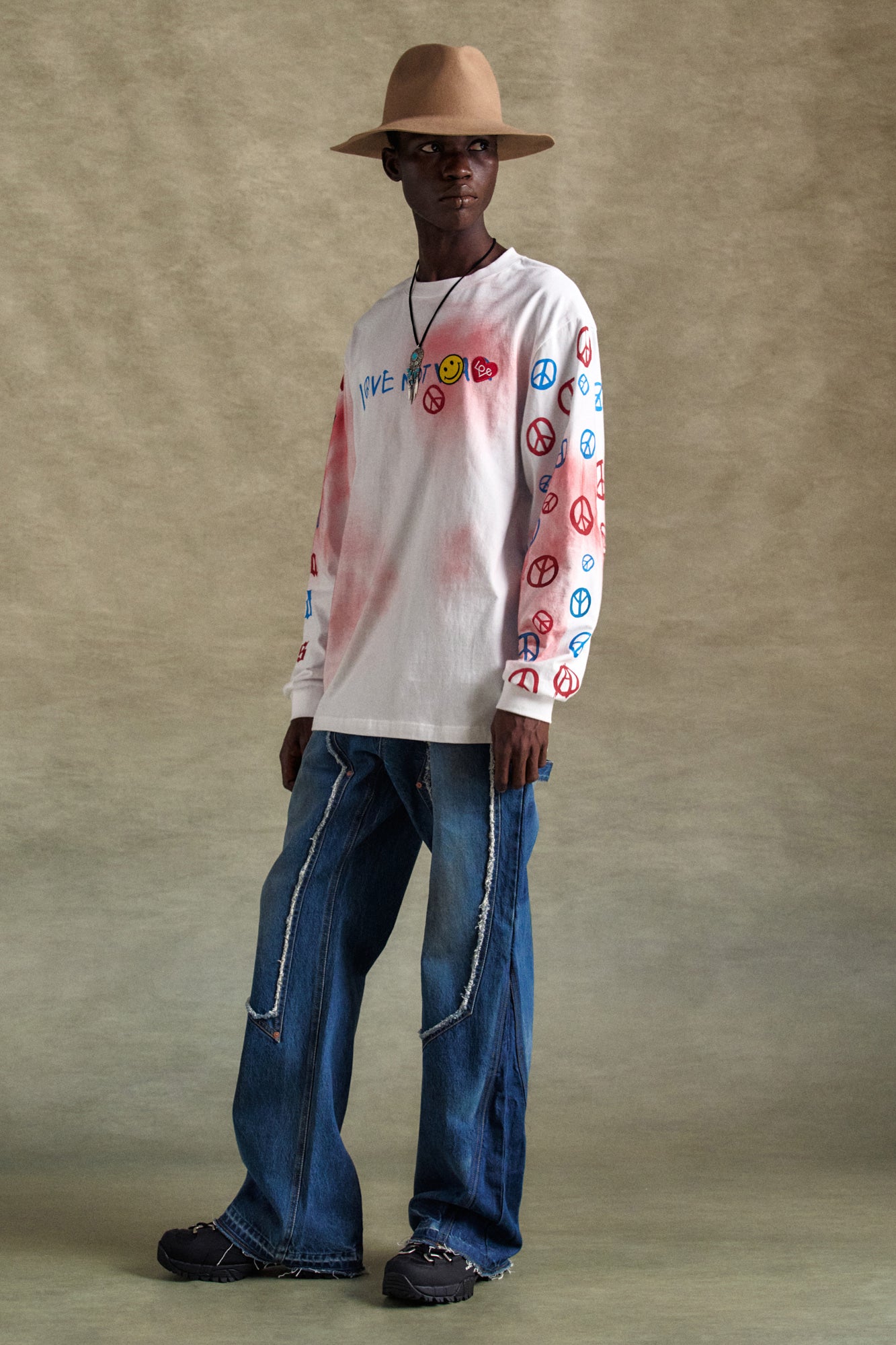 UNISEX LOVE L/S T-SHIRTS atb1254u (WHITE)