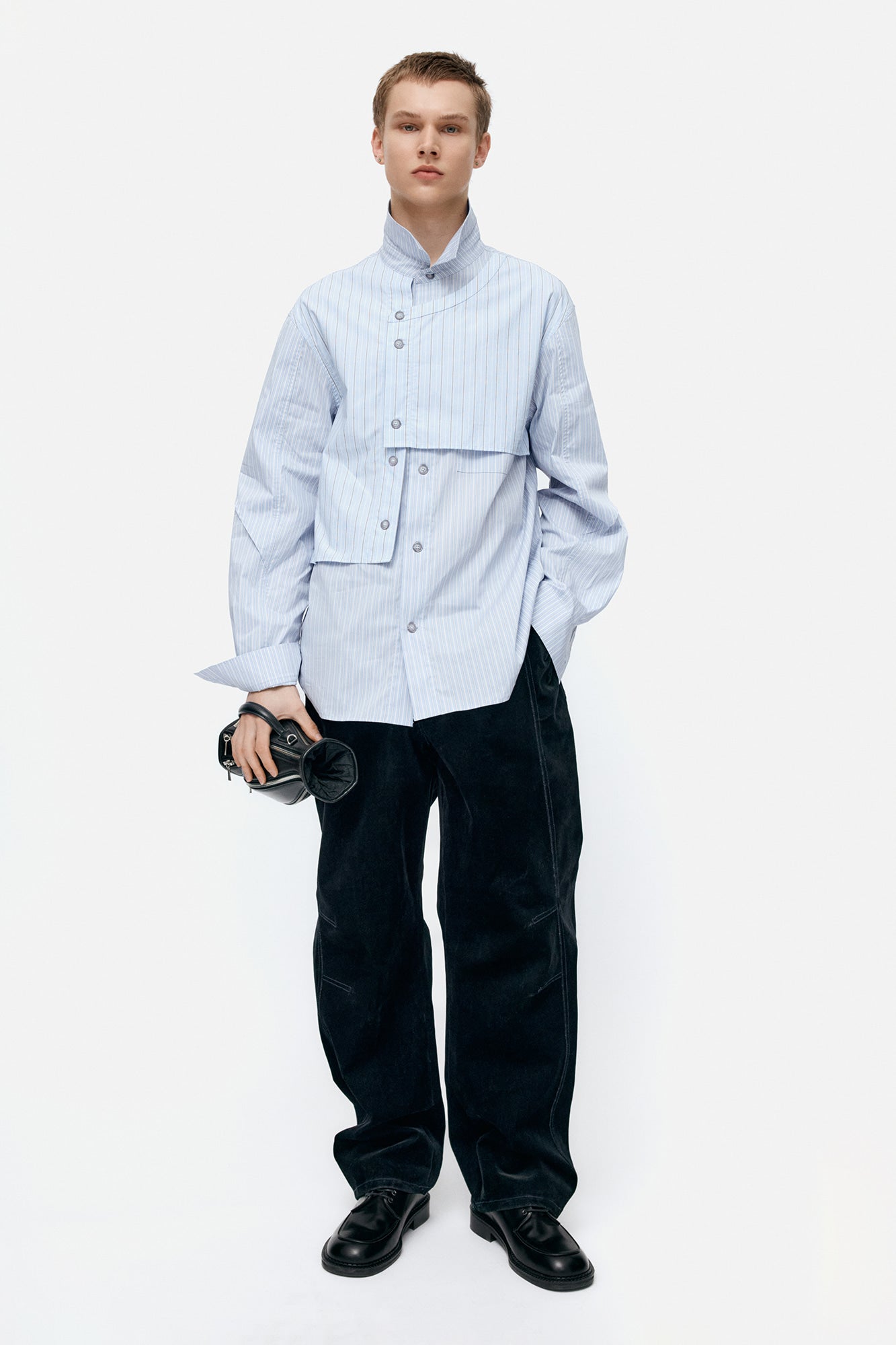 [Restock] STRIPE LAYERED SHIRTS atb1338m(BLUE)