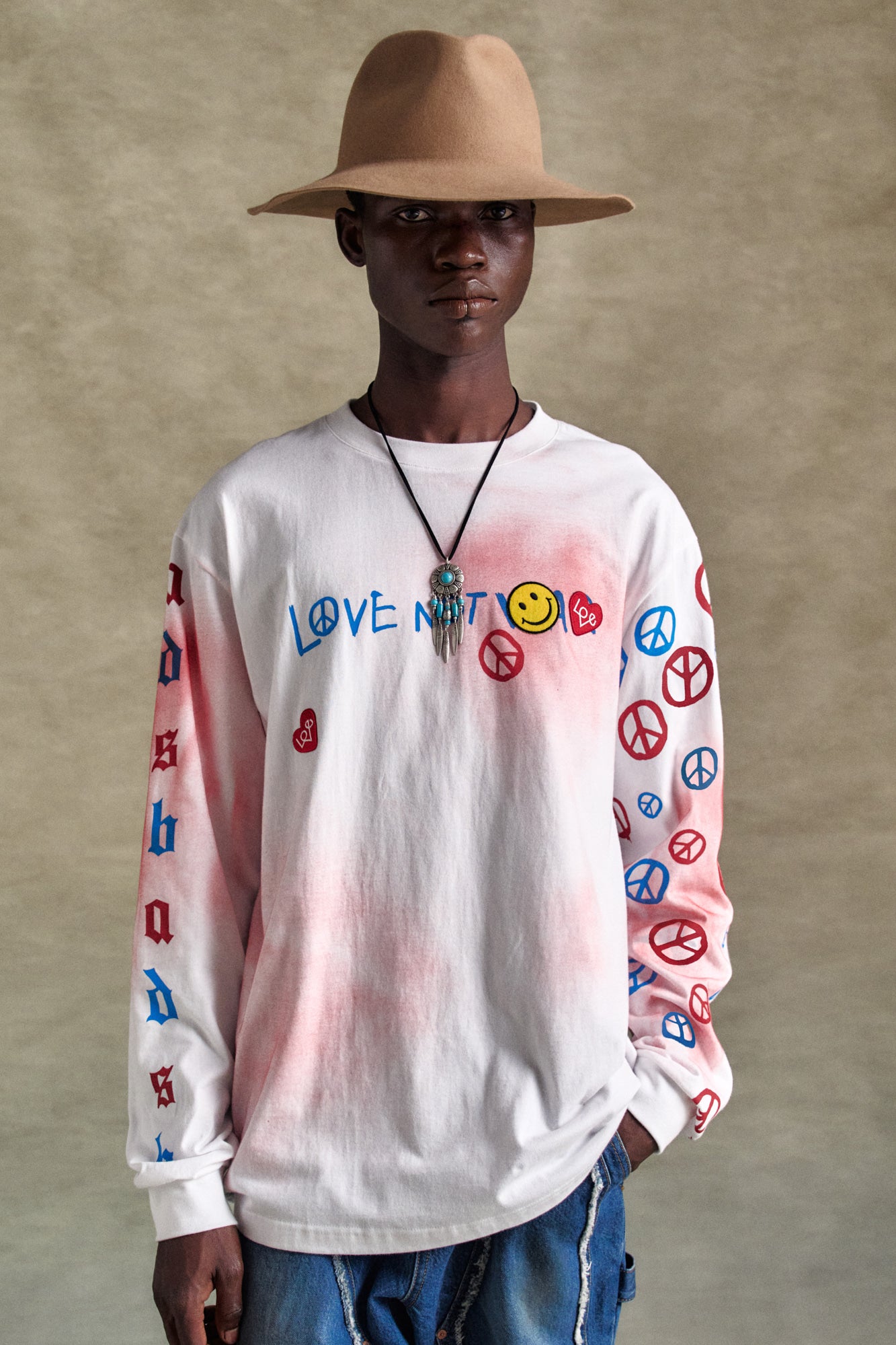 UNISEX LOVE L/S T-SHIRTS atb1254u (WHITE)