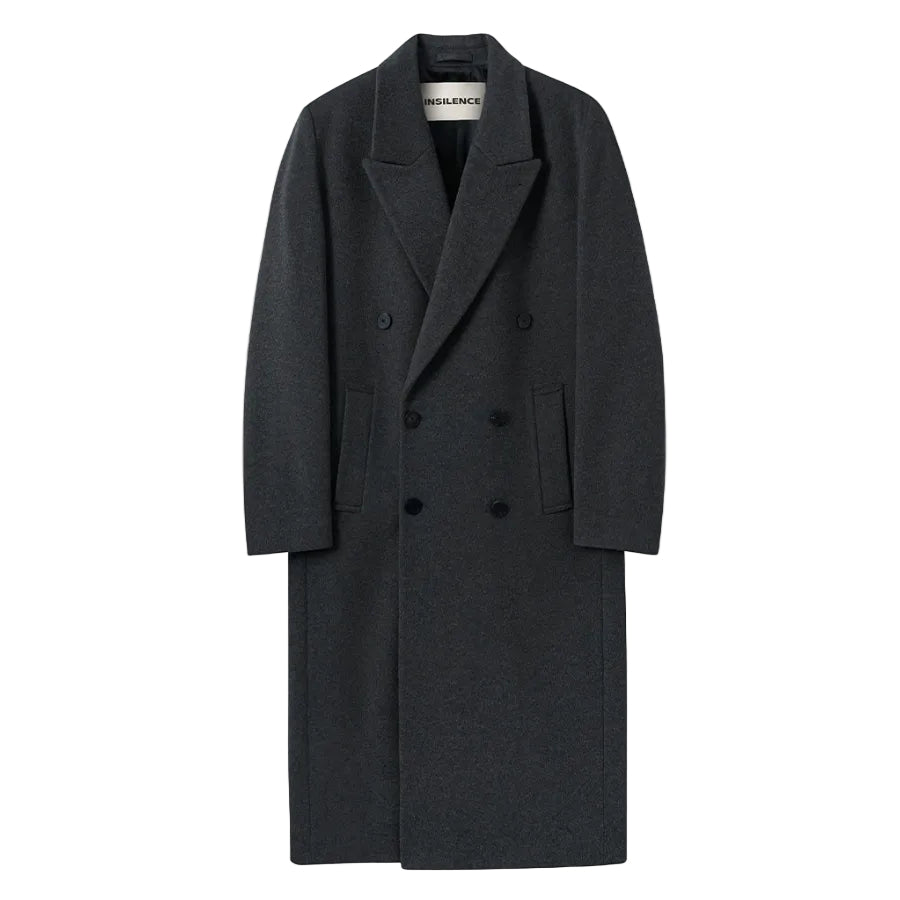 Maphel Cashmere Picked Double Coat MELANGE GREY