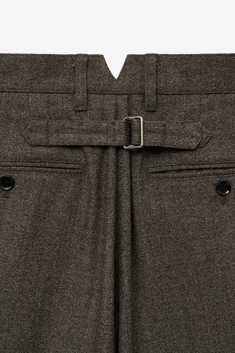Wool Tapered Pants BROWN