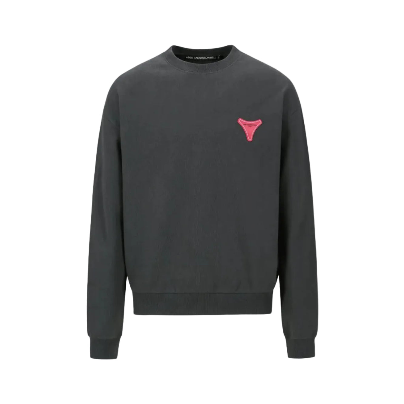 UNISEX STOOL PATCH LOGO SWEATSHIRTS atb1272u (CHARCOAL)