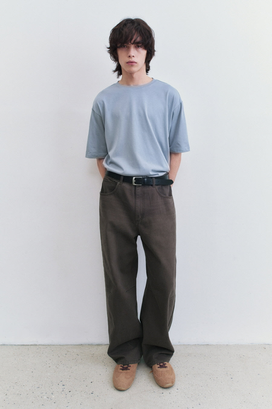 Minimal Leather Belt BLACK