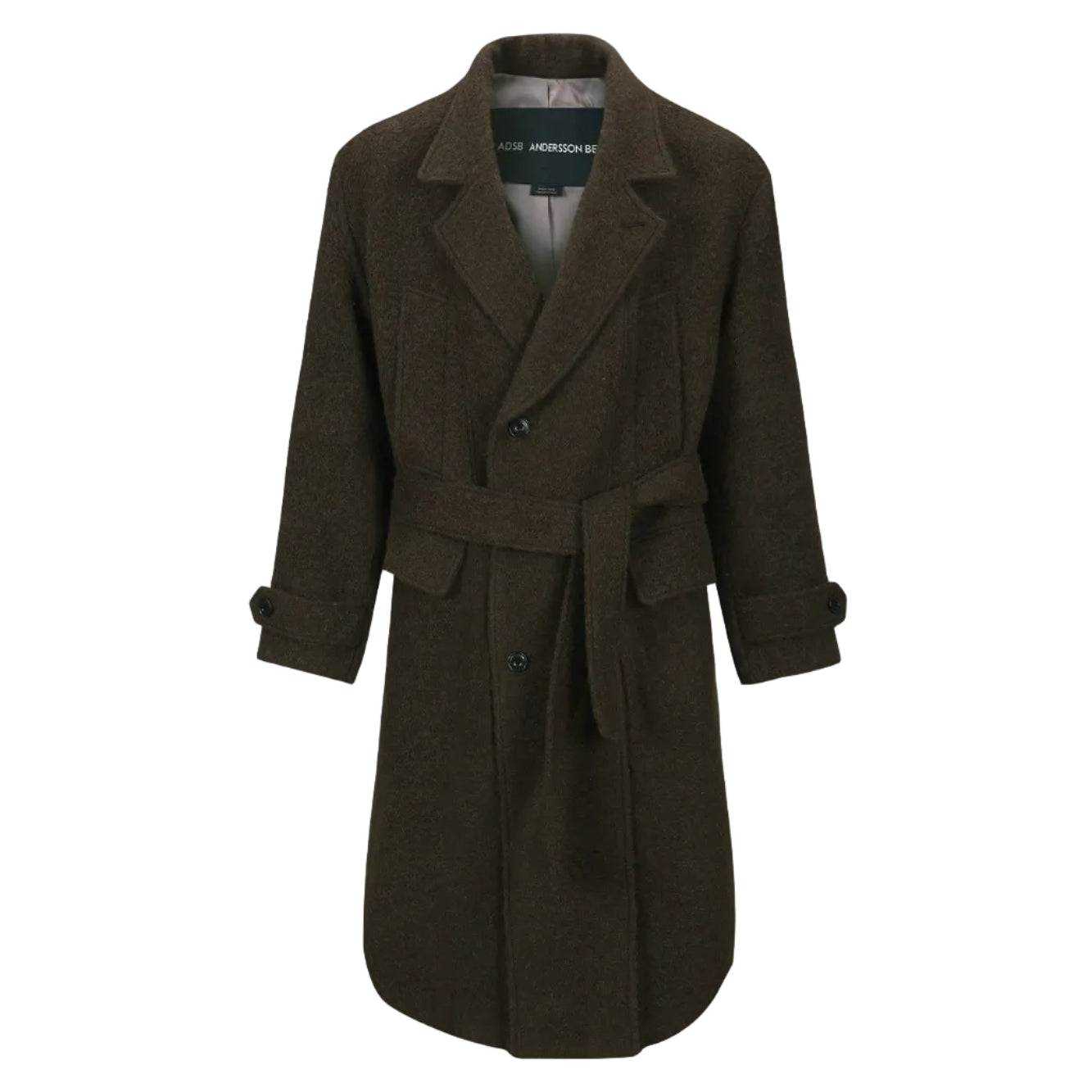 MATTIA SHAGGY WOOL ROBE COAT awa714m (BROWN)