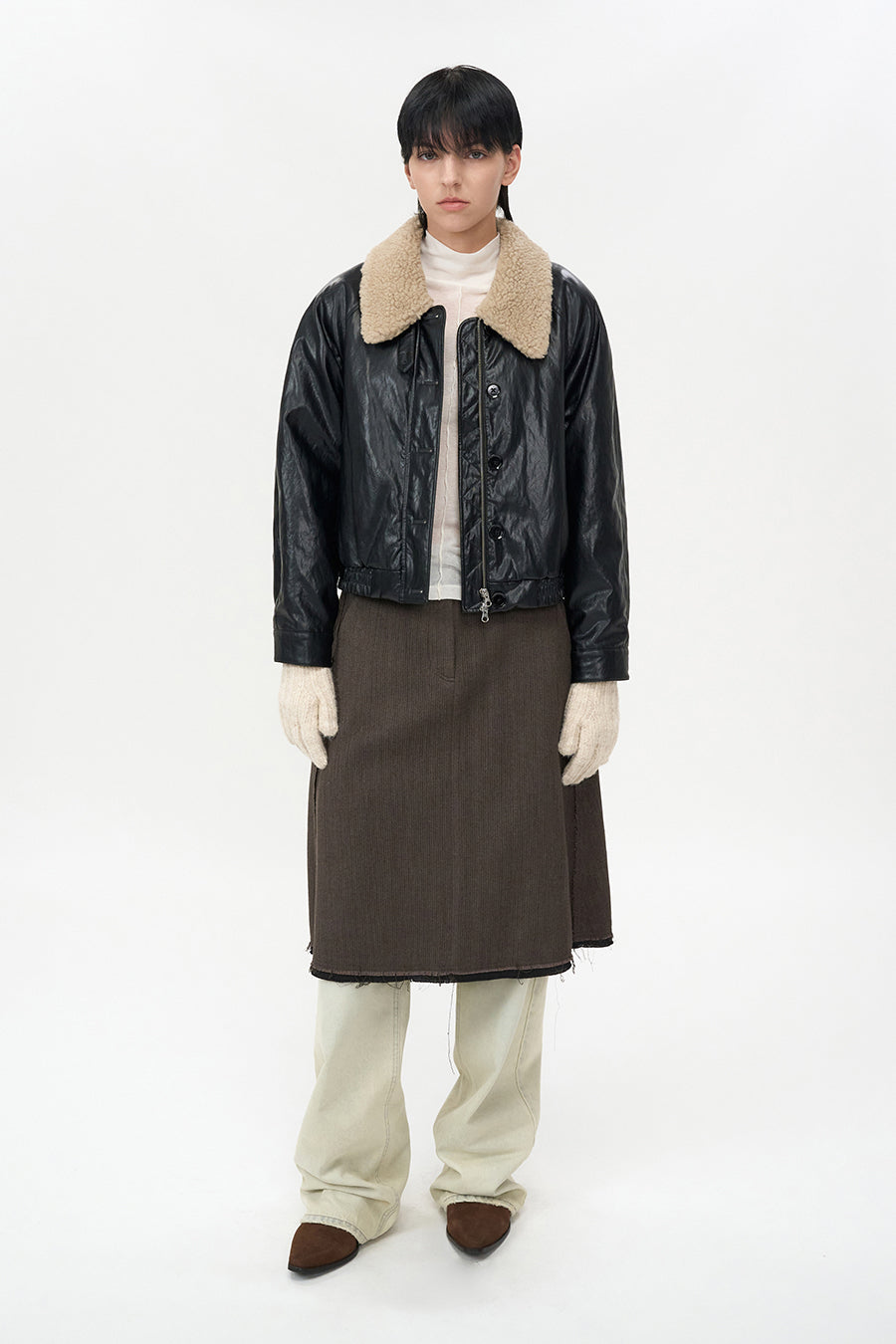 Winter Strap Gloves LIGHT BEIGE