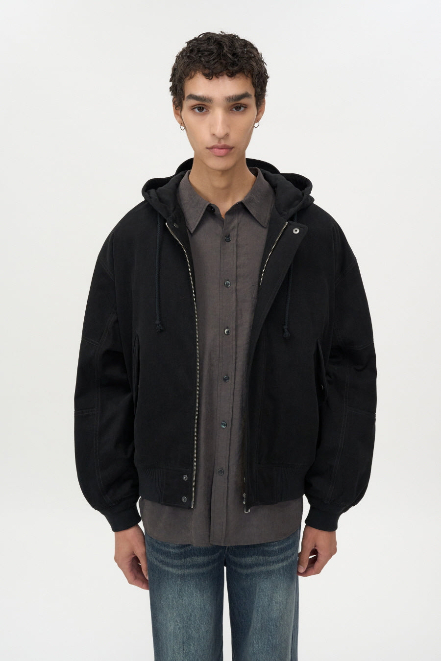 Flight Hooded Bomber BLACK
