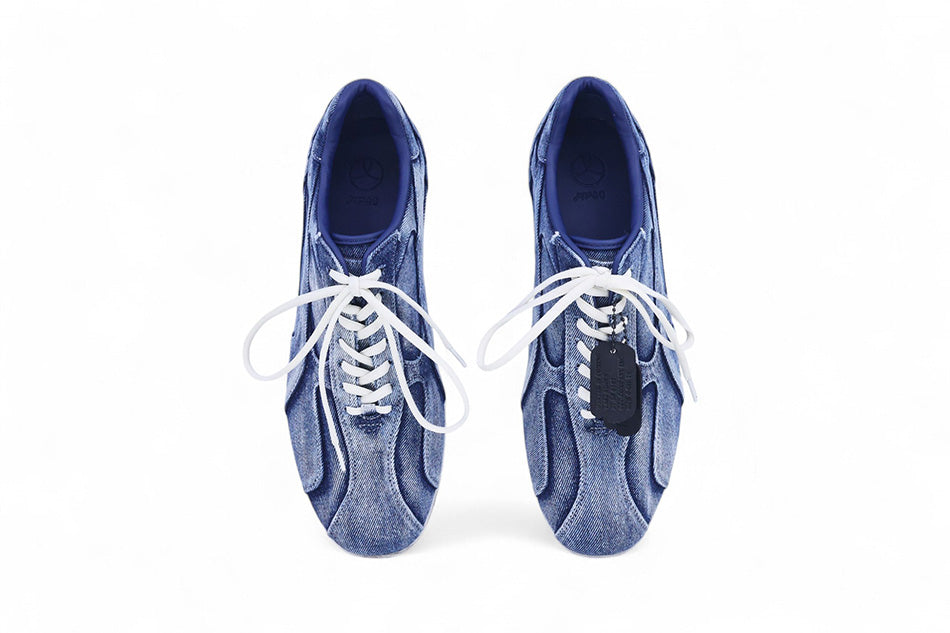 Yase X Choi Gyeo-ul Spider Washing Sneakers Denim