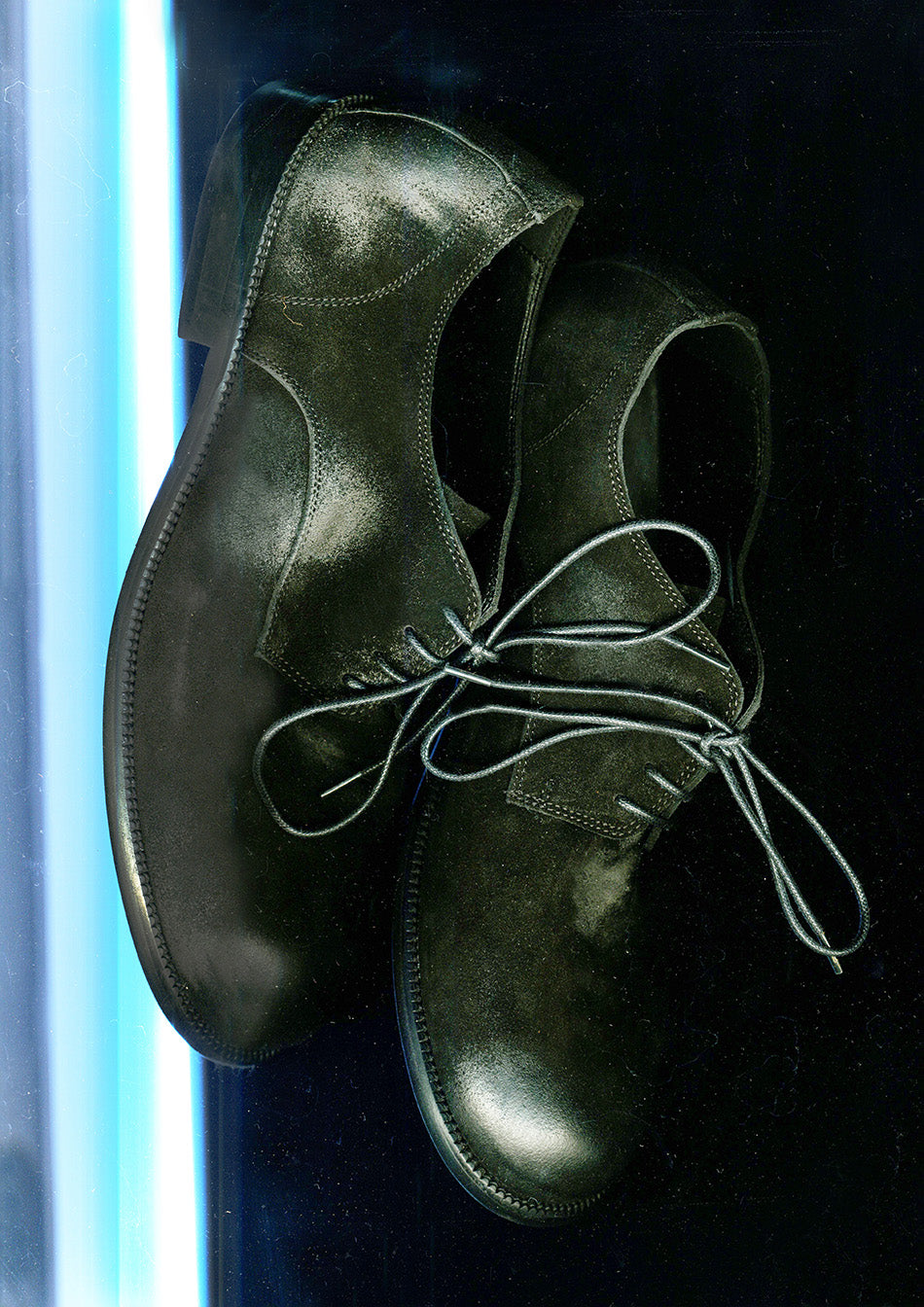 Holly Suede Comfort Derby Shoes Black