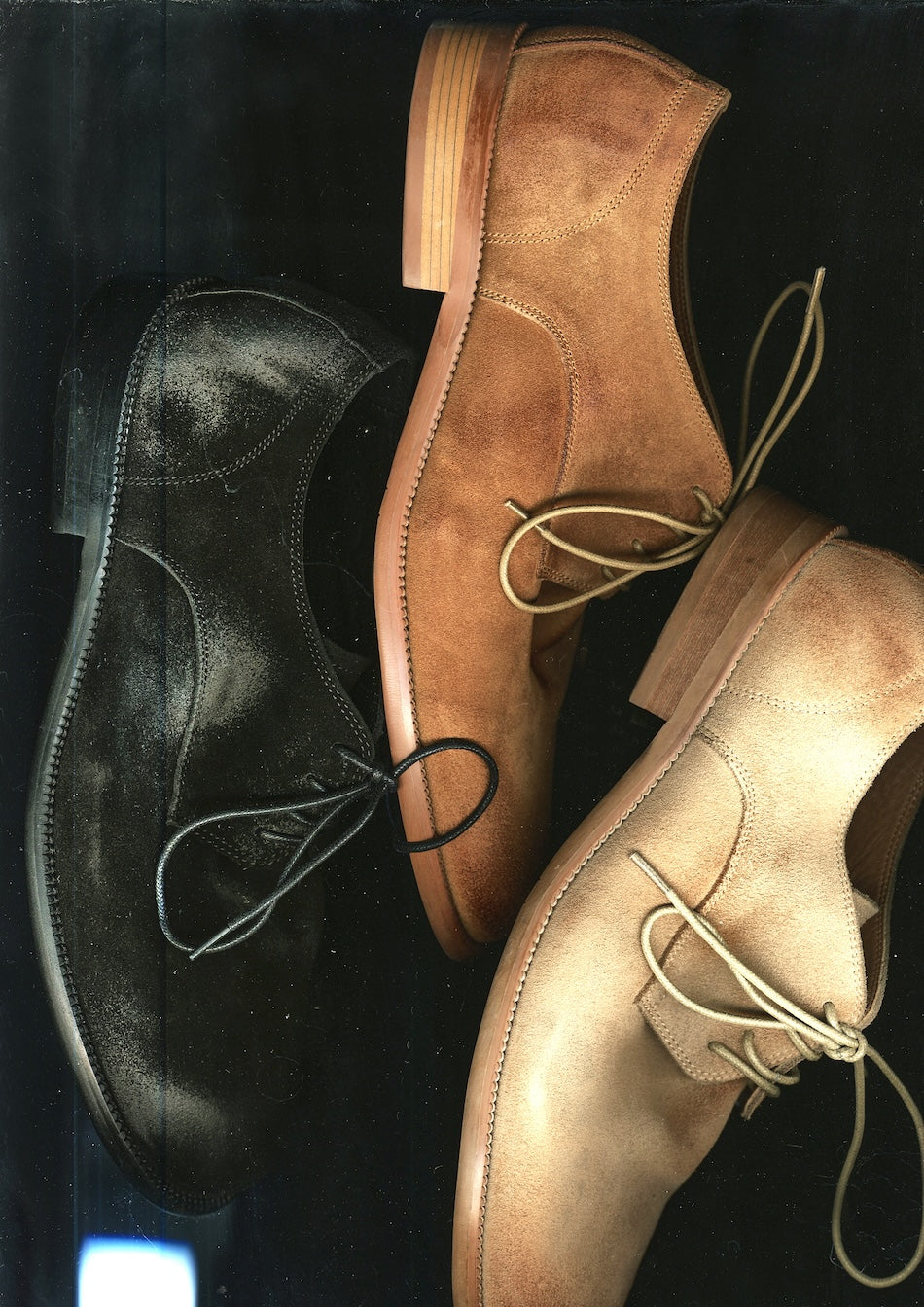 Holly Suede Comfort Derby Shoes Black