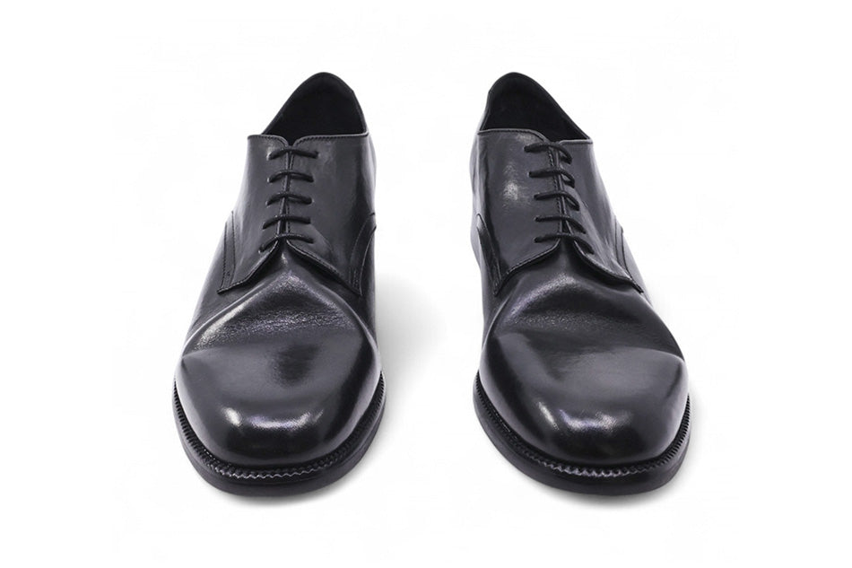 USN 70s Horsehide Derby Shoes Black