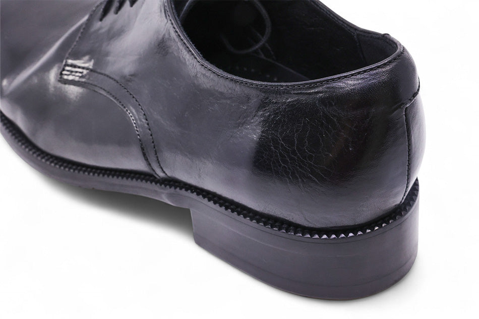 USN 70s Horsehide Derby Shoes Black