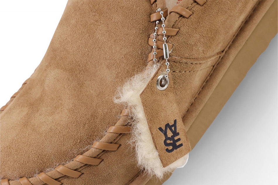 Leatherswing Natural Wool Clog Chestnut