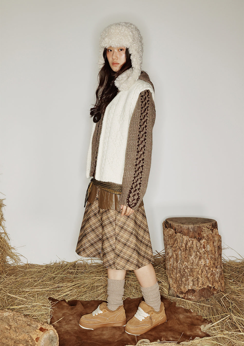 Deck Natural Wool Board Shoes Camel