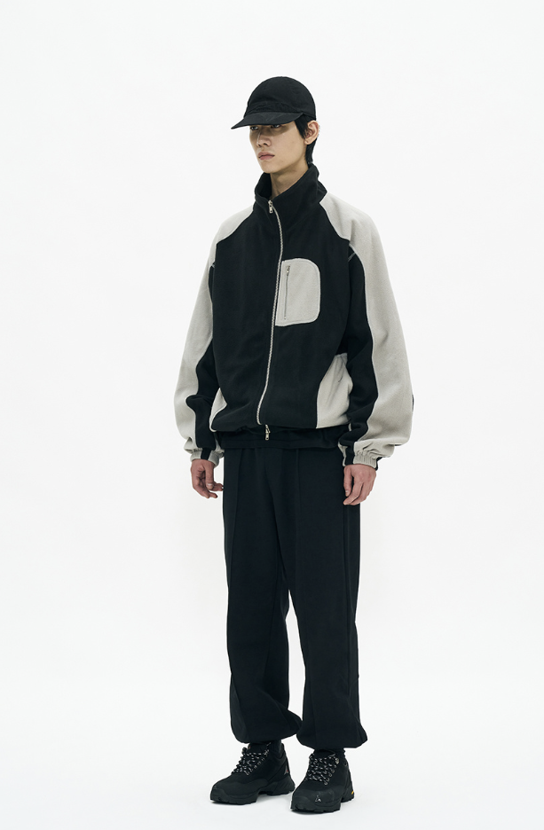 Partimento Wide Sweat Jogger Pants Gray