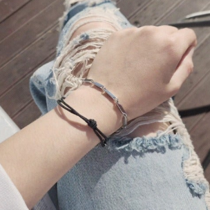 JBANS Classic Prism213 Simple Color String 595BK Bracelet Set (C2101-SE154_BK)