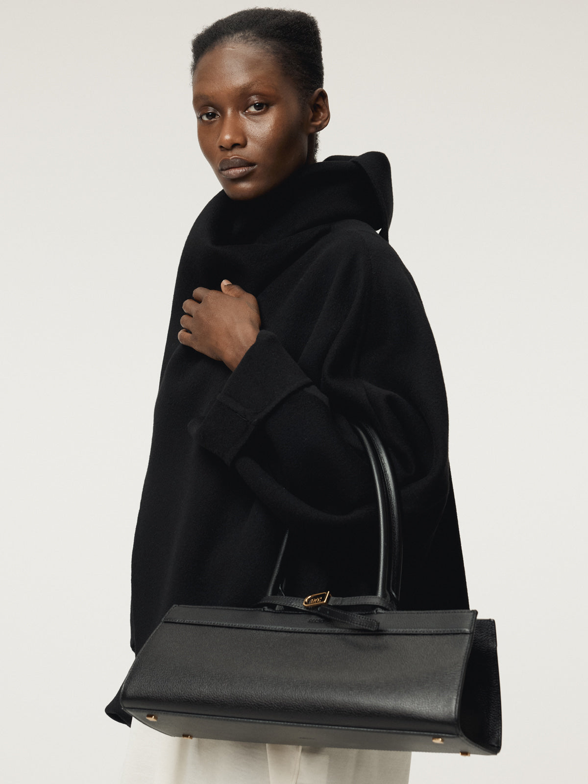 HANDMADE MUFFLER COAT (BLACK)
