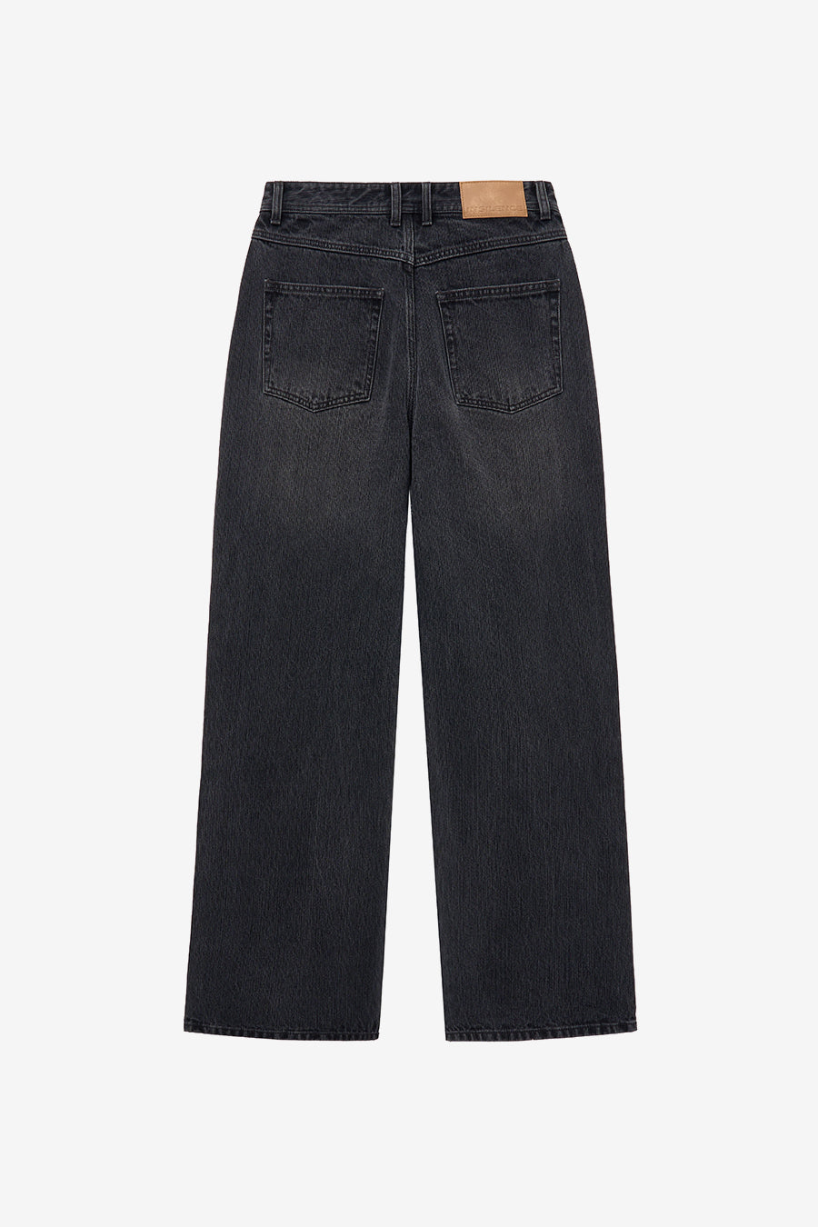 Broken Twill Straight Jeans BLACK