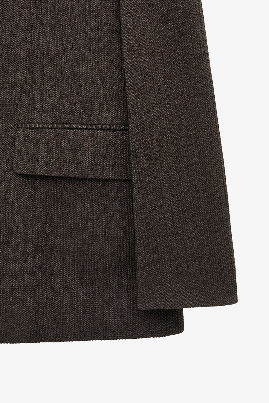 Oversized Wool Blazer BROWN