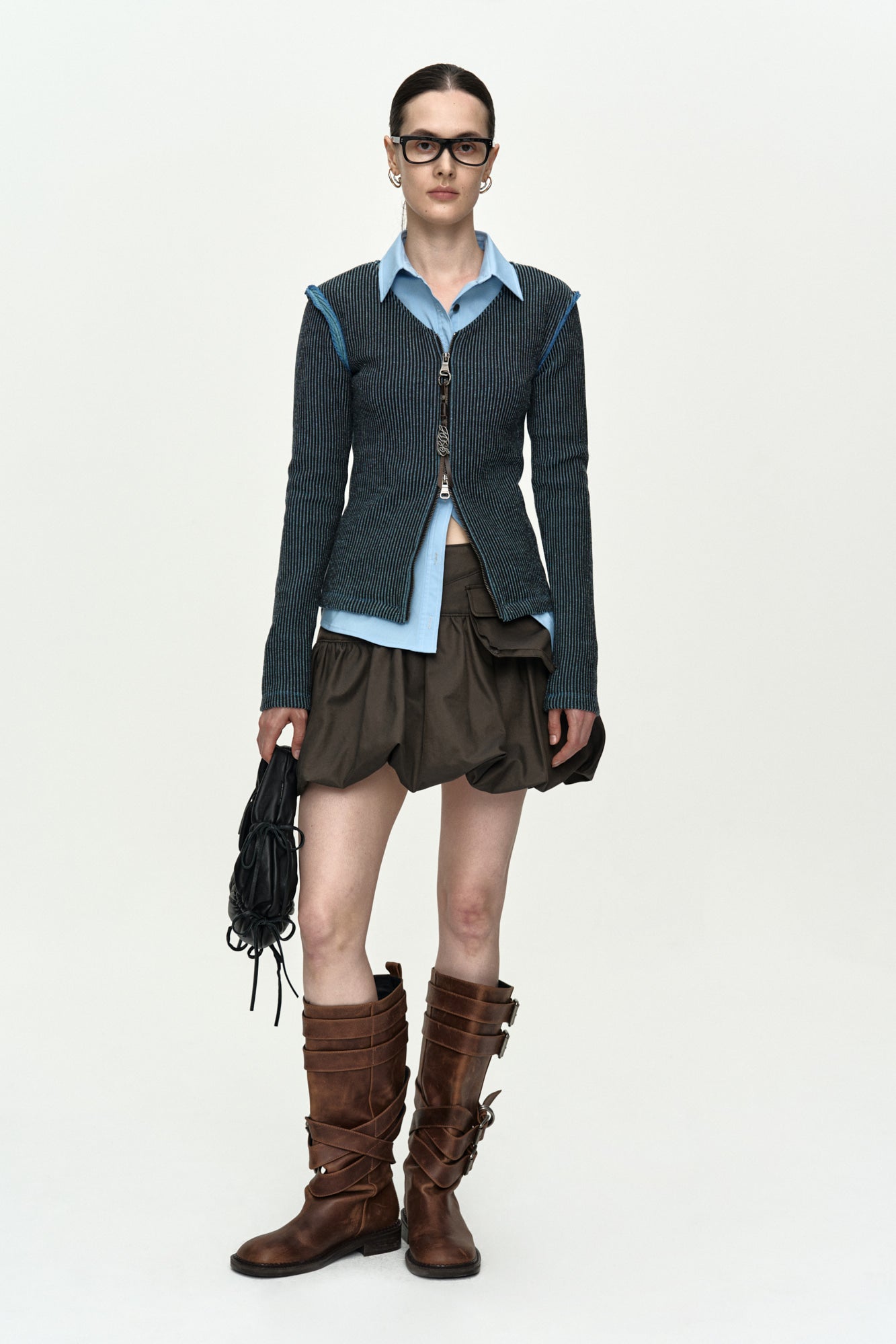 CARGO BALLOON SKIRT apa897w (CHARCOAL)