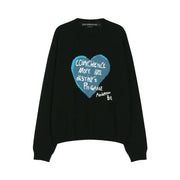 [Restock] BOY'S HEART MESSAGE CREW-NECK SWEATER atb1453m (BLACK)
