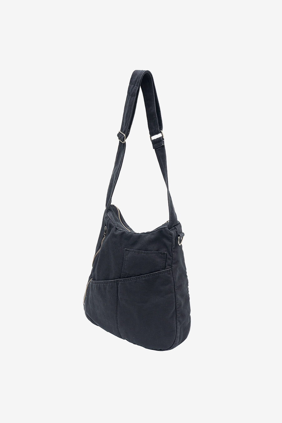 Washed Canvas Crossbody Bag CHARCOAL