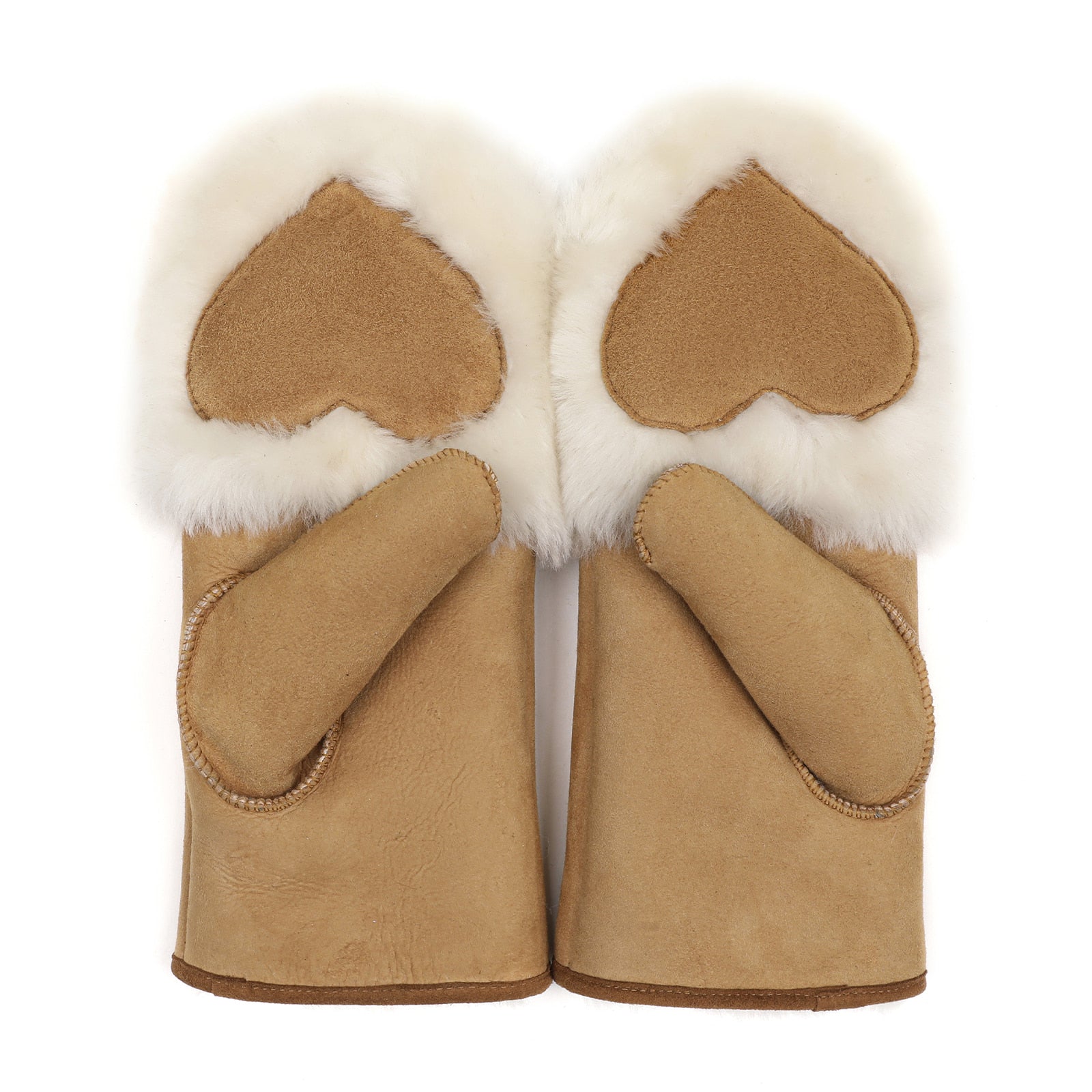 [WINTER] HEART SHEARING GLOVE [CAMEL]