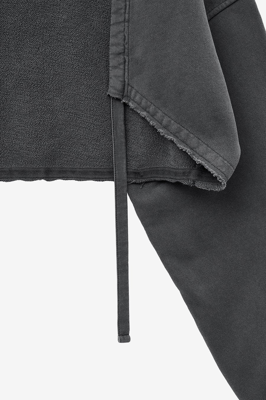 Cutoff Cotton Cardigan CHARCOAL